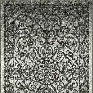 Maples Rugs Pelham Transitional Area Washable Non Slip Indoor Gray  20" X 60"